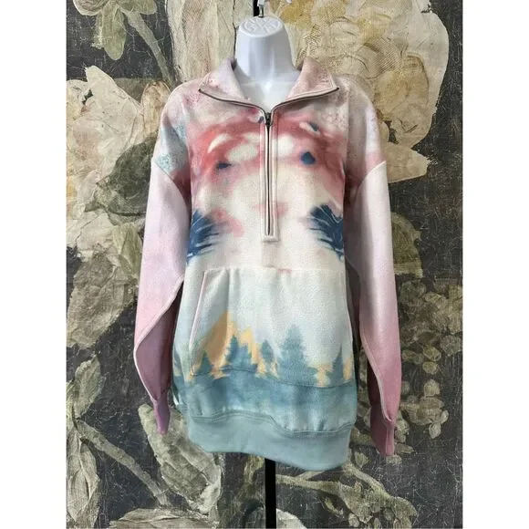 Anthropologie x Pilcro Half-Zip Pullover Sweatshirt Size M - Picture 5 of 9